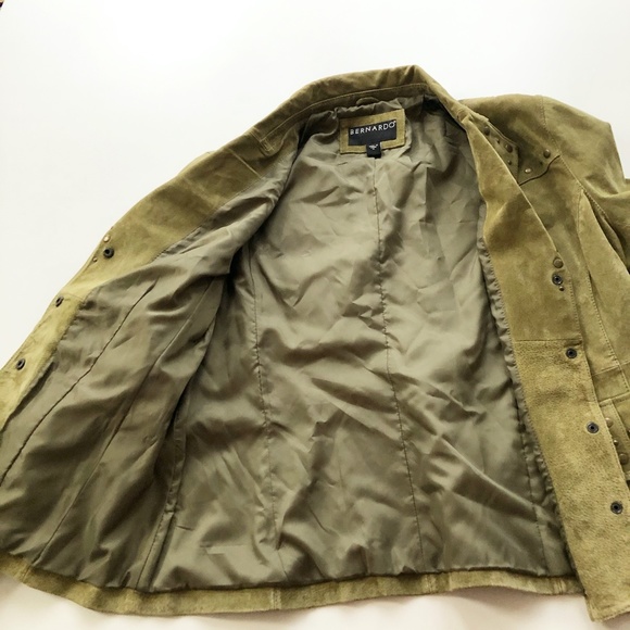VTG Bernardo Suede Studded Jacket XL - Picture 6 of 11